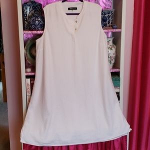 Anne Klein White Linen Dress Size 22W